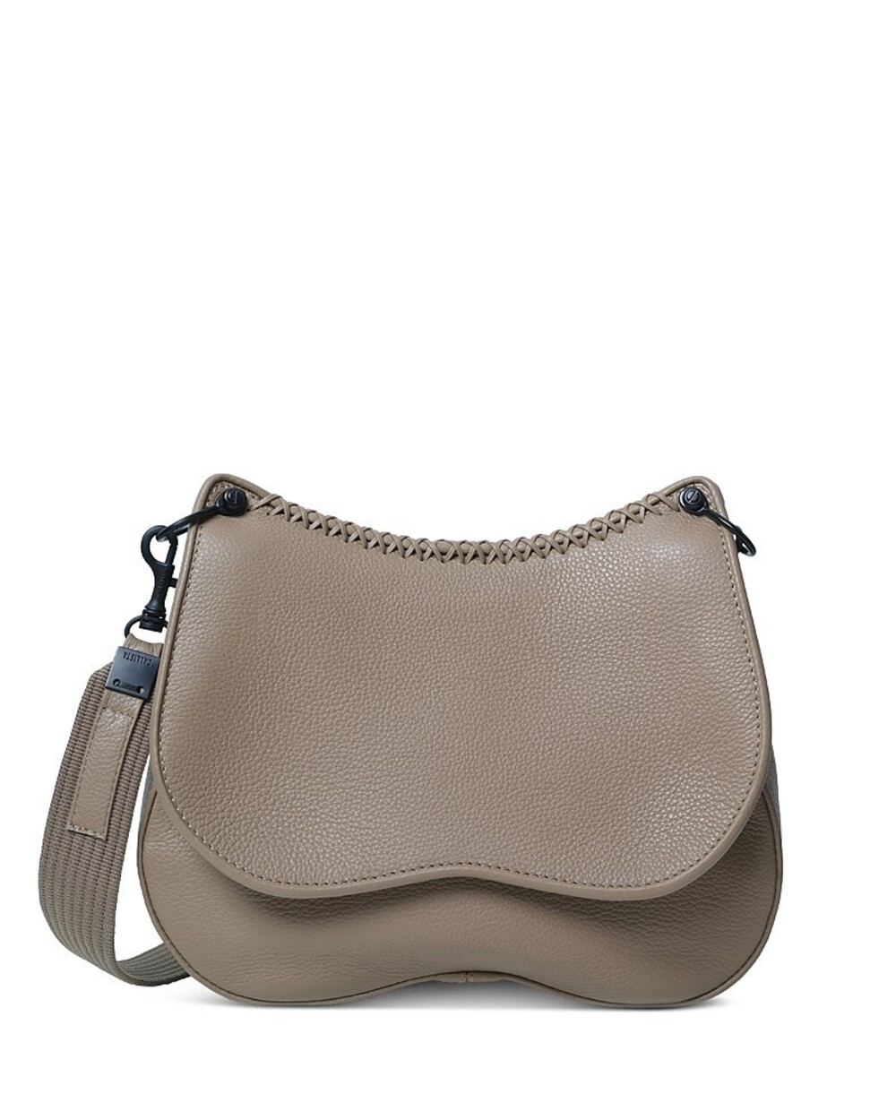 Elegant Callista Medium Grained Leather Saddle Bag $570